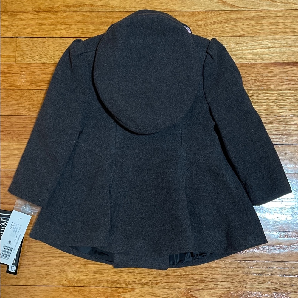 NWT Rothschild Bandmaster Coat with Beret Charcoal Kids Size 2T - Picture 2 of 10